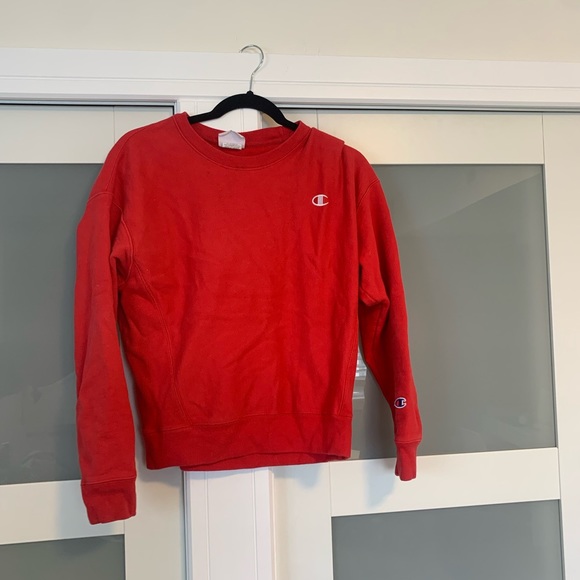 Red champion reverse weave crewneck - Picture 1 of 5